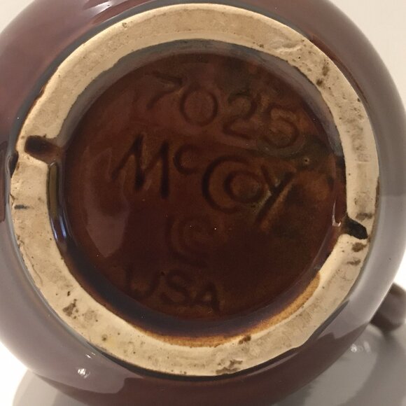 McCoy Brown Drip Mug Brown Dripware Pottery Vintage 10oz - Picture 6 of 6